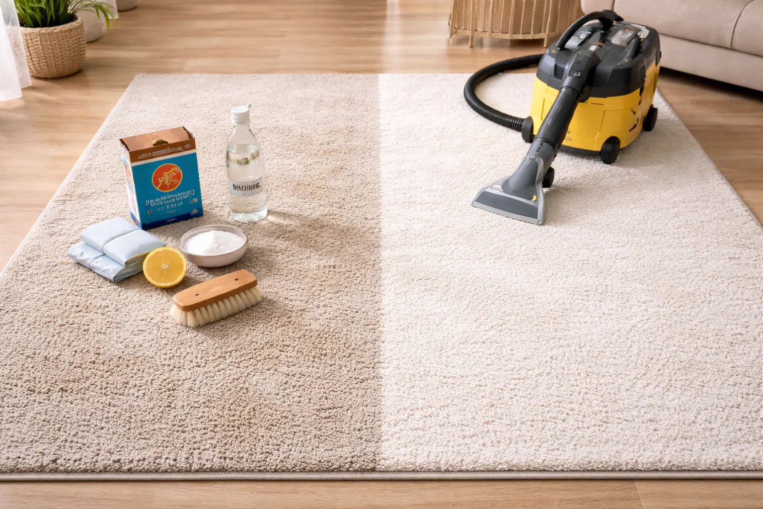 Comparaison entre nettoyage de tapis maison et nettoyage professionnel<br />
